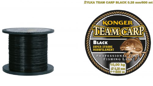 Konger Żyłka Team Carp Black - 0.28mm / 600m (Czarna)