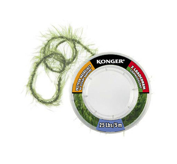 Konger Przypon maskujący z leadcorem ciemnozielony - 25lbs / 5m