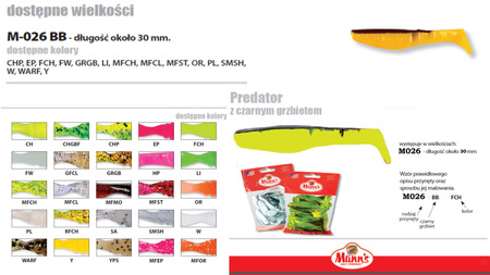 Mann's Predator 30mm Czarny Grzbiet M-026BB-MFST