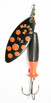 Mepps Aglie Long Heavy Black Orange/Black Orange nr.2