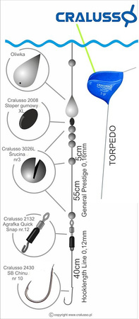 Cralusso Spławik Torpedo Tuning 8g