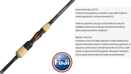 Wędka Sakura TSUBAKI SPINNING TSS 702 M - 7’ (2,13 m) - 7-20 g