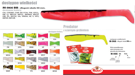 Mann's Predator 90mm Czarny Grzbiet M-066BB-EP