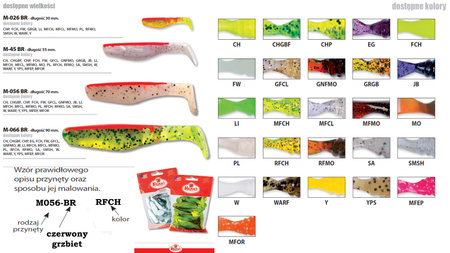 Mann's Predator 70mm Czerwony Grzbiet M-056BR-GNFMO