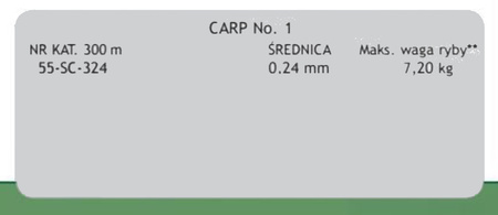 Żyłka Carpex Carp No.1 - 0.24mm/300m