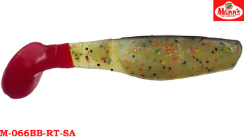 Mann's Predator 90mm Czarny Grzbiet Czerwony Ogon M-066BB-RT-SA