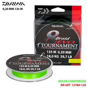 PLECIONKA TURNAMENT 0,20 mm DŁ 135 m CHARTREUSE