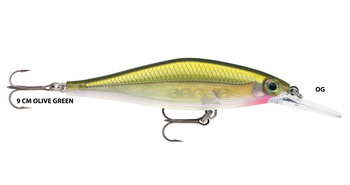 RAPALA Shadow Rap Shad Deep 9 cm KOLOR OLIVE GREEN