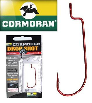 Haki Cormoran rozm. 1/0 Drop Shot DS-594R Czerwone