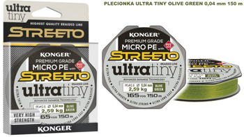 PLECIONKA ULTRA TINY OLIVE GREEN 0,04mm/2,59kg 150m STREETO