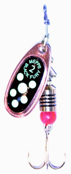 Mepps Comet Black Fury Copper/Fluo Seledyn nr.2