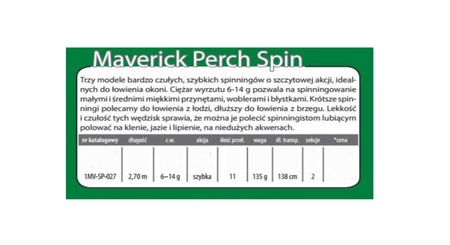 Wędka Robinson Maverick Perch Spin 2,70m 6-14g