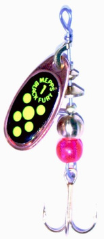 Mepps Comet Black Fury Copper/Fluo Seledyn nr.1