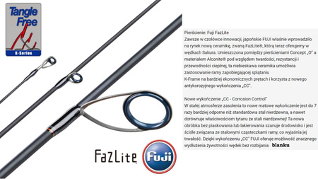 Wędka Sakura TSUBAKI SPINNING TSS 702 M - 7’ (2,13 m) - 7-20 g