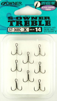 Kotwice Owner rozm 8 Czarny Nikiel HO-ST36BCX