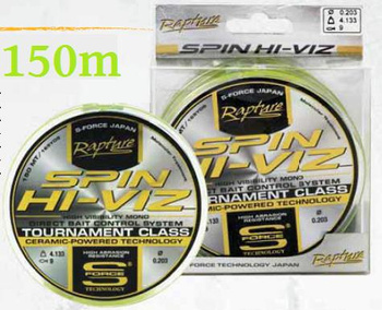ŻYŁKA RAPTURE 150M/0.203MM/4.133KG S-FORCE SPINN HI-VIZ