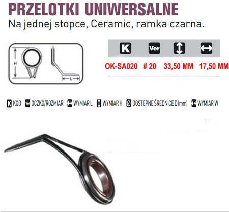 PRZELOTKA UNIWERSALNA  OK-SA020 Ceramic