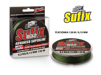 PLECIONKA SUFIX BRAID 0,15 MM LOW VIS GREEN 120 M