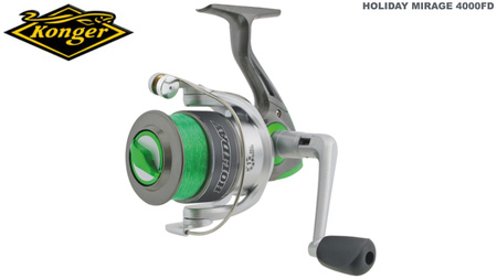 HOLIDAY MIRAGE 4000FD ZIELONY KOŁOWROTEK Z ŻYŁKĄ