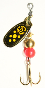 Mepps Comet Black Fury Gold/Yellow nr.0