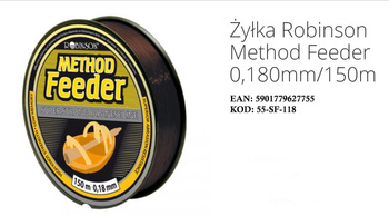 Żyłka Robinson Method Feeder 0,180mm 150m