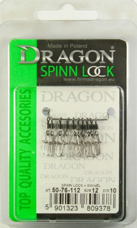 Agrafki z Krętlikiem rozm. 12 DRAGON 5szt