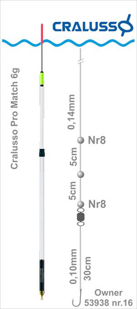 Cralusso Waggler Pro Match 8g
