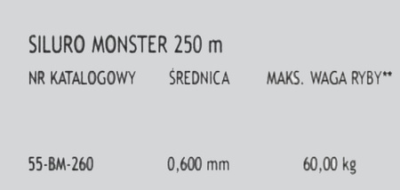 Żyłka Siluro Monster 0.60mm, 250m, czarna
