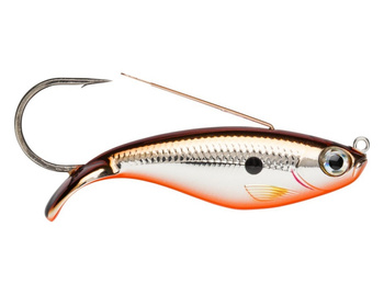 Weedless Shad 8 cm / Silver Brown