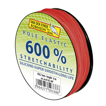 AMORTYZATOR  SILIKONOWY VDR-R  600% 0,8 mm / 6 m - czerwony