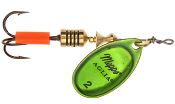 Mepps Aglie Platinum Zielony nr.2