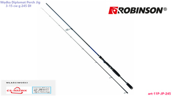 Wędka Robinson Diplomat Perch Jig 2,45 m 3-15 g