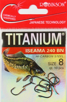 HACZYKI ROBINSON 1 10szt ISEAMA 240 BN TITANIUM CZARNY NIKIEL