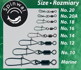 SPINWAL agrafki z krętlikiem rozm 10
