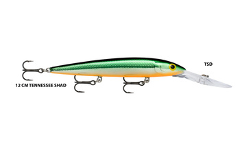Rapala Down Deep Husky Jerk 12cm KOLOR Tennessee Shad
