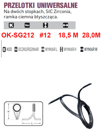 PRZELOTKI UNIWERSALNA OK-SG212  SIC Zirconia