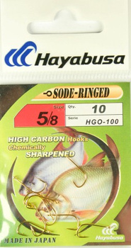 Haczyki Hayabusa rozm 11 Sode Ringed Złote