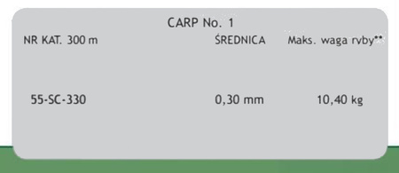 Żyłka Carpex Carp No.1 - 0.30mm/300m