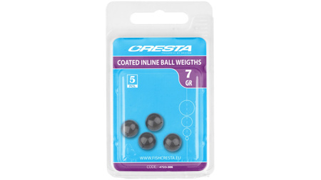 Okrągłe Ciężarki Ołowiane, 7 GR Powlekane na Czarno CRESTA