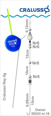 Cralusso Spławik Ray 10g