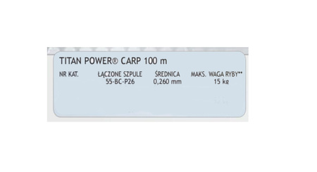 Żyłka Robinson Titan Power Carp łączona 0.260mm, 100m