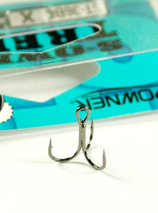 Kotwice Owner rozm 1/0 Czarny Nikiel HO-ST36BCX