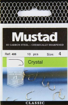 HACZYKI MUSTAD 4 10szt WIDE GAP 406 ZŁOTE