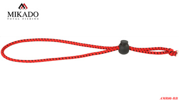 OPASKA - ZACISKOWA DO WĘDKI 22cm/3mm - CZERONO Mikado