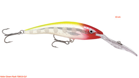 Rapala Deep Tail Dancer 13 cm -Clown Flash