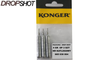 CIĘŻAREK PAŁECZKA DROP SHOT 4 gr Konger