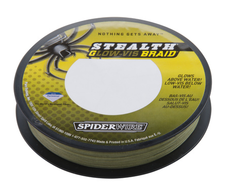 PLECIONKA  SPIDER WIRE  Stealth Glow-Vis  BRAID 270 M 0.10mm/6.2kg