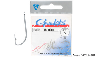 Haczyki Gamakatsu LS-1050 N NIKIEL Roz Haczyka  # 8  ( 25 szt w opak )