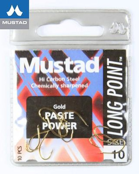 HACZYKI MUSTAD 12 10szt GOLD PASTE POWER ZŁOTY