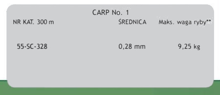 Żyłka Carpex Carp No.1 - 0.28mm   300 m